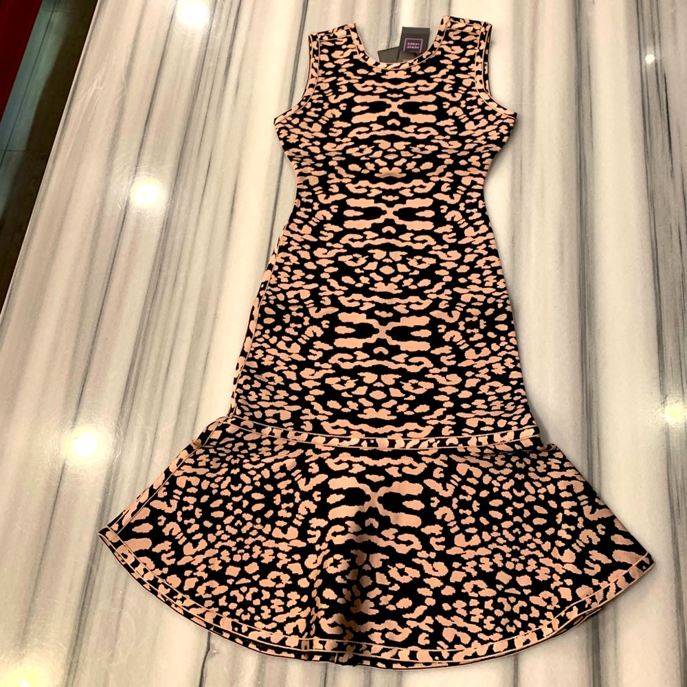 HERVE LEGER Animal Print Dress, S, NWT